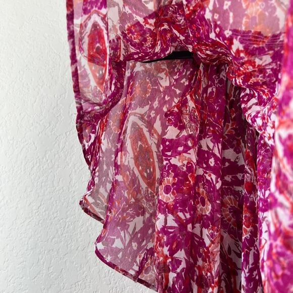 Show Me Your Mumu x REVOLVE Rosarita Romper in Pomegranate Punch Size Small - Picture 5 of 8